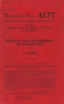 Lula Belle Vance, John Breedlove and William Vance v. A. W. Davis