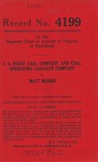 J. A. Foust Coal Company and Coal Operators Casualty Company v. Matt Messer