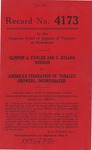 Clinton A. Fowler and T. Ryland Dodson v. American Federation of Tobacco Growers, Inc.