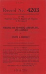 Virginia Oak Flooring Company, Inc., et al. v. Floyd L. Chrisley