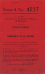 Bernard Skipper v. Commonwealth of Virginia
