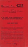 C. H. Lamb, Acting Commissioner of the Division of Motor Vehicles of the Commonwealth of Virginia v. Carl Glenn Lowe