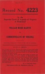 William Moses Martin v. Commonwealth of Virginia