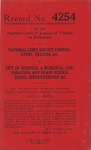 National Linen Service Corporation, etc. v. City of Norfolk, a Municipal Corporation, and Edwin Russell House, Superintendent, etc.