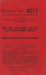 New York, Philadelphia, and Norfolk Railroad Ferry Company v. County of Northampton, et al.