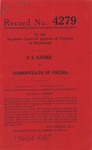 E. E. Slusher v. Commonwealth of Virginia