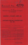 Dorothy L. Polesky, Administratrix of the Estate of Andre Jon Polesky, Jr., deceased v. Northern Virginia Construction Company, Inc.