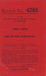 James E. Byrum v. Ames and Webb, Inc.