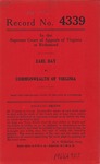 Earl Day v. Commonwealth of Virginia