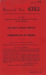 The Adley  Express Company v. Commonwealth of Virginia