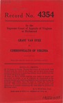 Grant Van Dyke v. Commonwealth of Virginia