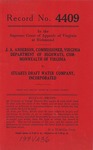 J. A. Anderson, Commissioner, Virginia Department of Highways v. Stuarts Draft Water Company, Inc.