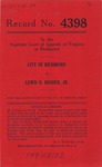 City of Richmond v. Lewis H. Bosher, Jr.