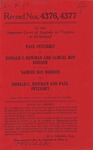 Paul Petcosky v. Donald C. Bowman and Samuel Roy Dodson; and, Samuel Roy Dodson v. Donald C. Bowman and Paul Petcosky