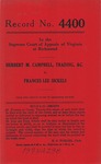 Herbert M. Campbell, Trading, etc. v. Frances Lee Sickels