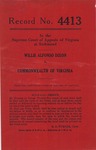 Willie Alfonso Dixon v. Commonwealth of Virginia