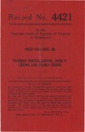 Fred Von Roy, Jr. v. Furman Whitescarver, John P. Crowe and Flora Crowe