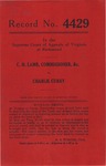 C. H. Lamb, Commissioner of the Division of Motor Vehicles of the Commonwealth of Virginia v. Charlie Curry