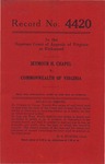 Seymour H. Chapel v. Commonwealth of Virginia