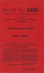 Commonwealth of Virginia v. Henry A. Terjen