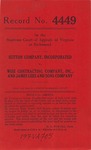 Sutton Company, Inc. v. Wise Contracting Company, Inc., and James Lees and Sons Company