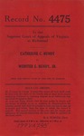 Catherine C. Bundy v. Webster E. Bundy , Jr.