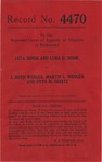 Leta Hiner and Lura D. Hook v. J. Boyd Wenger, Martin L. Wenger and Otto M. Sheetz