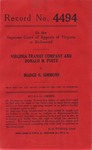 Virginia Transit Company and Donald M. Puetz v. Madge H. Simmons