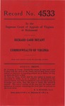 Richard Carr Bryant v. Commonwealth of Virginia