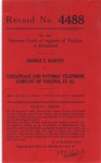 George E. Harvey v. Chesapeake and Potomac Telephone Company of Virginia, et al.
