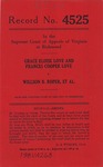 Grace Eloise Love and Francies Cooper Love v. Willson B. Roper, et al.