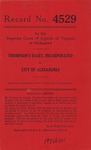 Thompson's Dairy,  Inc. v. City of Alexandria; and Thompson's Dairy, Inc. v. Commonwealth of Virginia