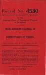 Frank Randolph Caldwell, Jr. v. Commonwealth of Virginia