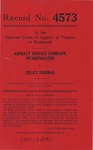 Asphalt Service Company, Inc. v. Peggy Thomas