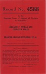 Lorraine F. Pitman and George M. Coles v. Frances Graham Rutledge, et al.