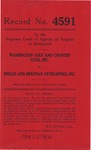 Washington Golf and Country Club, Inc. v. Briggs and Brennan Developers, Inc.
