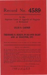 Lillie B. Garner v. Theodore H. Beskin, In His Own Right and as Executor of the Will of Lena Beskin, deceased