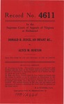 Donald R. Judge, an Infant, etc. v. Alyce M. Burton