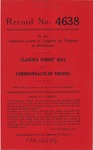 Clarence Robert Hall v. Commonwealth of Virginia