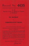 Pat Boatright v. Commonwealth of Virginia