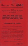 Lloyd Junius Dobie, alias Lloyd James Fields, Lloyd Junius Fields, Lloyd James Doby and Dock Doby v. Commonwealth of Virginia