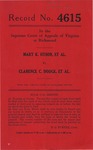 Mary K. Hyson, et al. v. Clarence C. Dodge, et al.