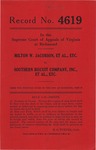 Milton W. Jacobson, et al., etc. v. Southern Biscuit Company, Inc., et al., etc.