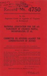 National Association for the Advancement of Colored People, Inc., et al. v. Committee on Offenses Against the Administration of Justice