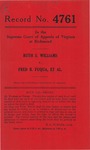 Ruth S. Williams v. Fred B. Fuqua, Employer, and Liberty Mutual Insurance Company