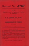 W. R. Ashburn, etc., et al. v. Commonwealth of Virginia