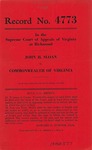 John H. Sloan v. Commonwealth of Virginia