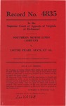 Southern Motor Lines Company v. Lottie Pearl Alvis, et al.