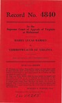 Harry Lucas Ramsey v. Commonwealth of Virginia