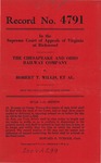 The Chesapeake and Ohio Railway Company v. Robert T. Willis and Mildred E. Willis